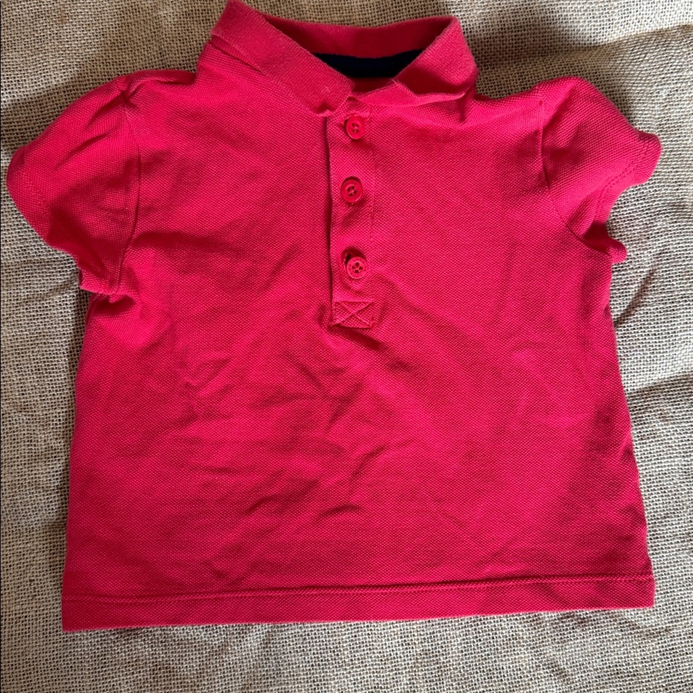 Little Me Bright Red Shirt